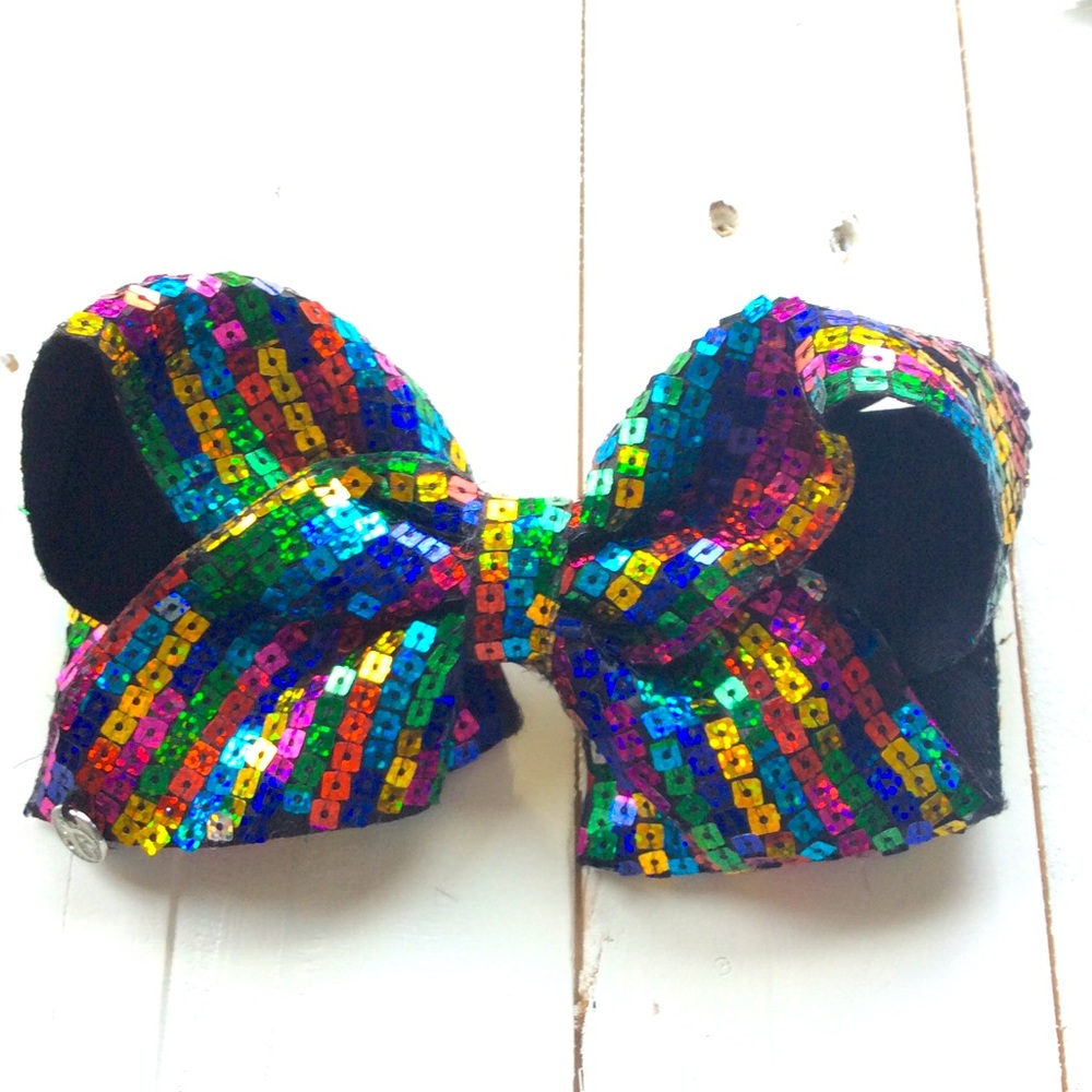 Multi colored sequin JoJo bow